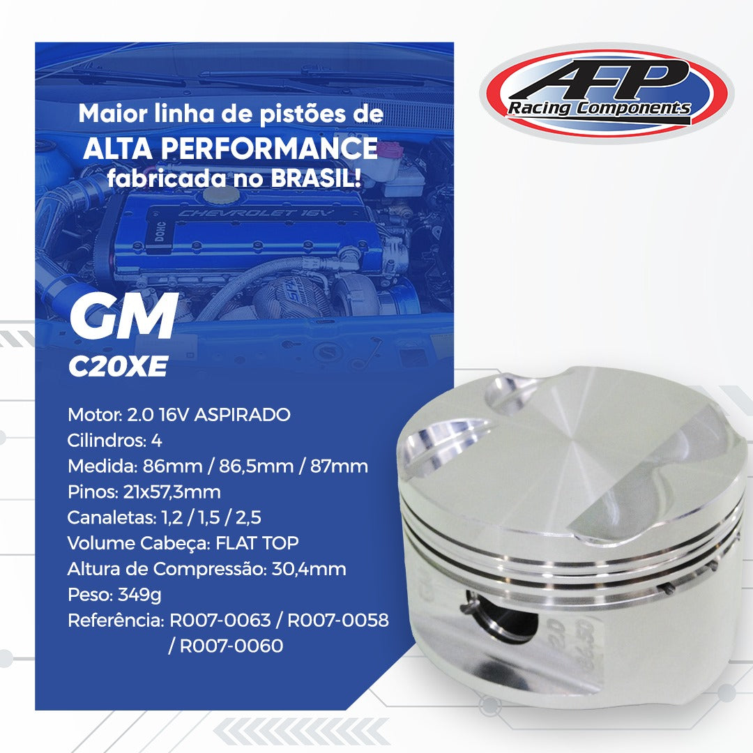 KIT PISTÃO GM 2.0/2.2 ASPIRADO 16V C20XE