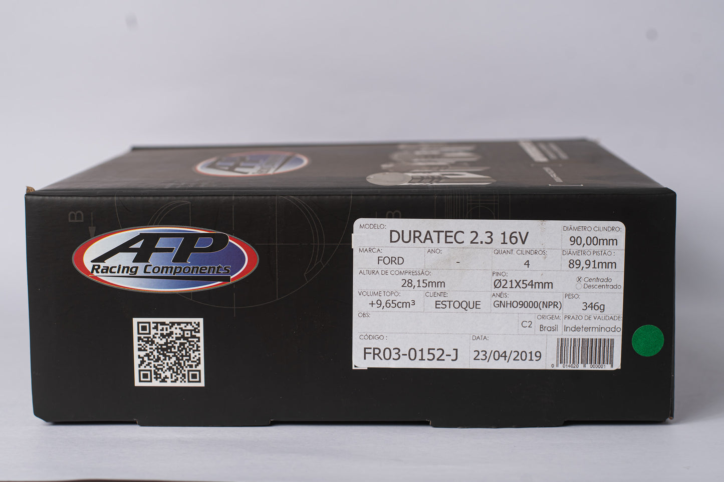 KIT DE PISTÃO FORJADO FORD DURATEC A2.3 16V