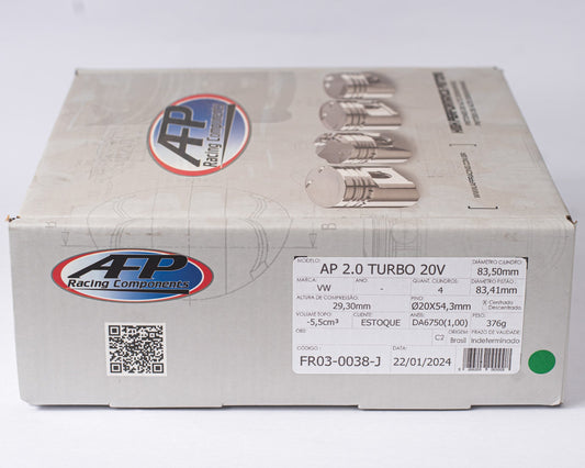 KIT PISTÃO FORJADO VW AP 2.0 TURBO 20V PINO 20