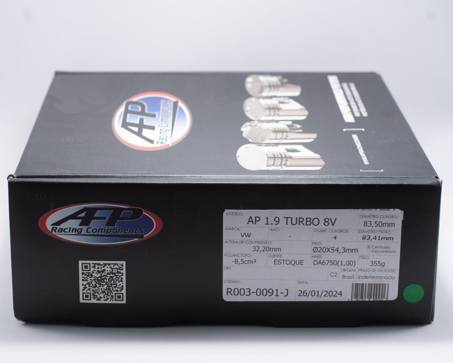 KIT PISTÃO VW AP 1.9 TURBO 8V -8cm³