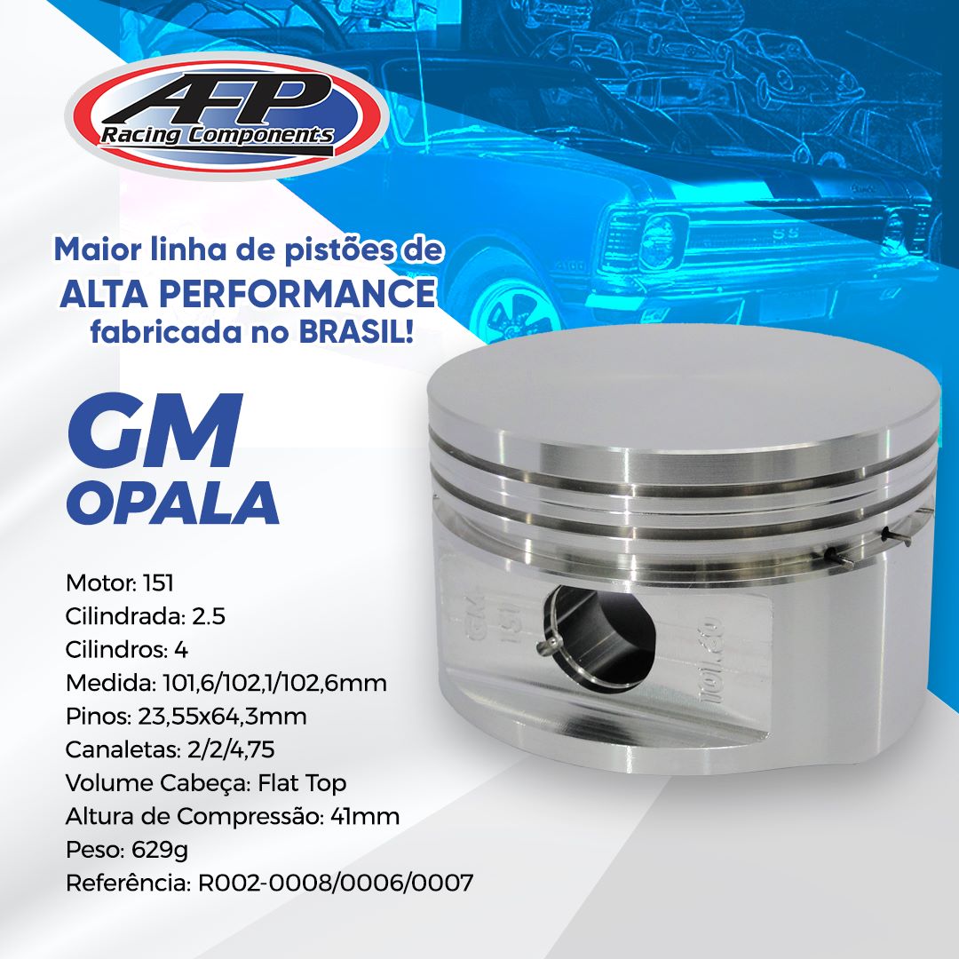 KIT PISTÃO GM OPALA 4 CILINDROS MOTOR 151