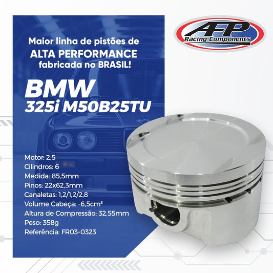KIT PISTÃO FORJADO BMW 325i 2.5 M50B25TU