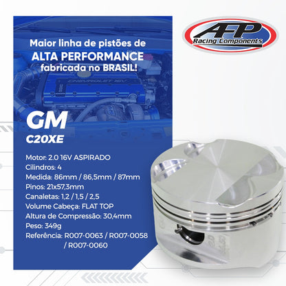 KIT PISTÃO GM 2.0/2.2 ASPIRADO 16V C20XE
