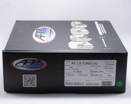 KIT PISTÃO VW AP 1.9 TURBO 8V -8cm³