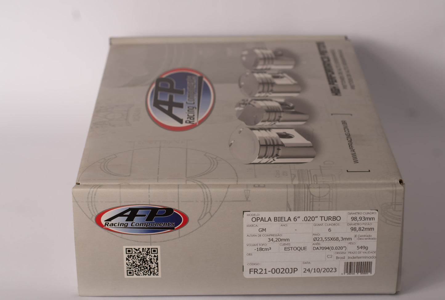 PISTÃO OPALA 020" CÔNCAVO "ZERO FOLGA"