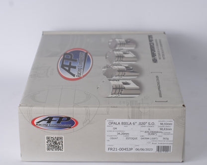 KIT PISTÃO FORJADO GM OPALA BIELA 6“ .020“ S.O.
