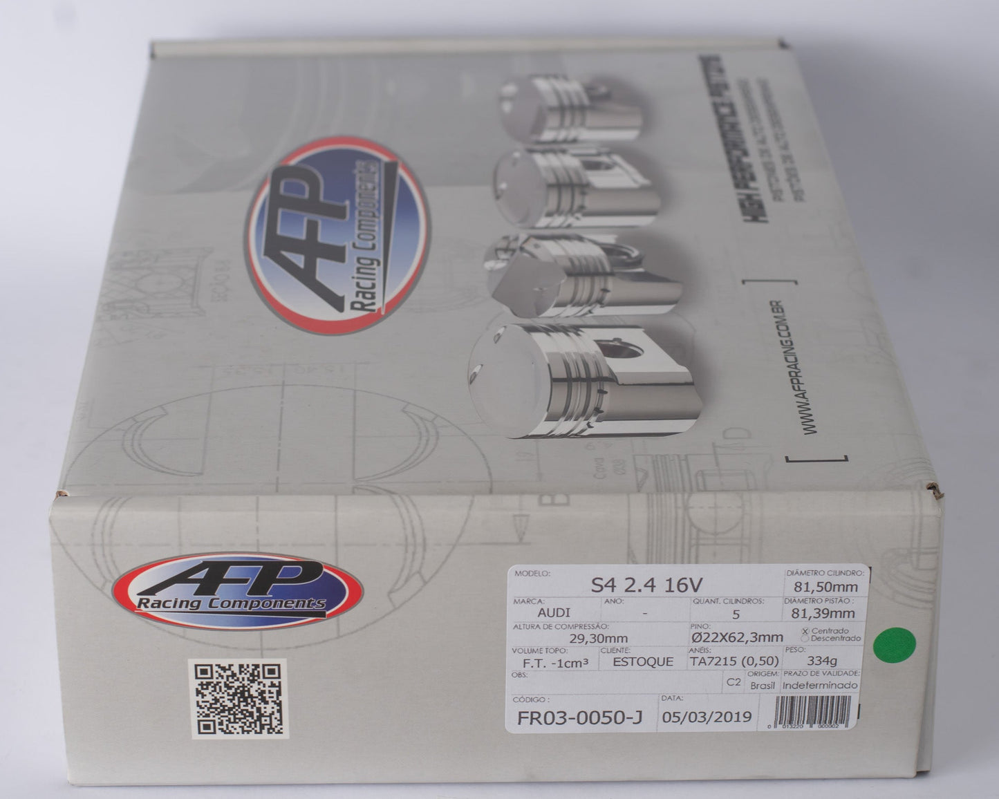 KIT PISTÃO FORJADO AUDI S4 2.4 16V