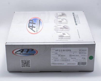 KIT PISTÃO FORJADO VW AP 2.0 8V EPS ANODIZADO  C/ BUTTONS